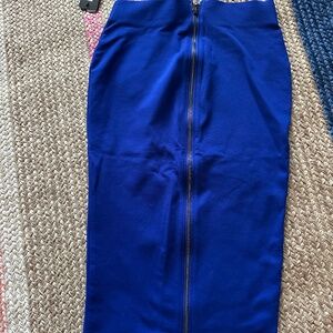 The Limited Eva Longoria blue pencil skirt, full back zipper XS